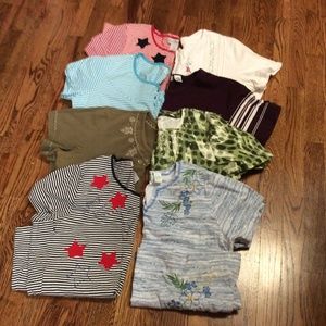 Large Lot of 8 Women's S/S tops Size XL & PXL